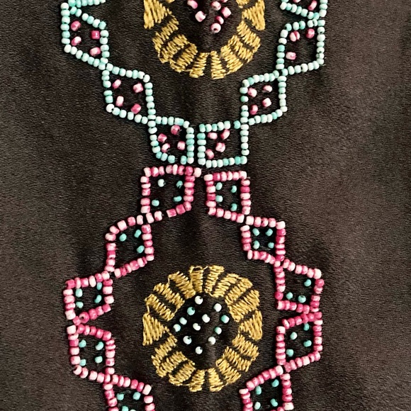 Anthropologie Maeve Beaded Tunic Women’s Size  XS Women Casual Beaded - Picture 2 of 8